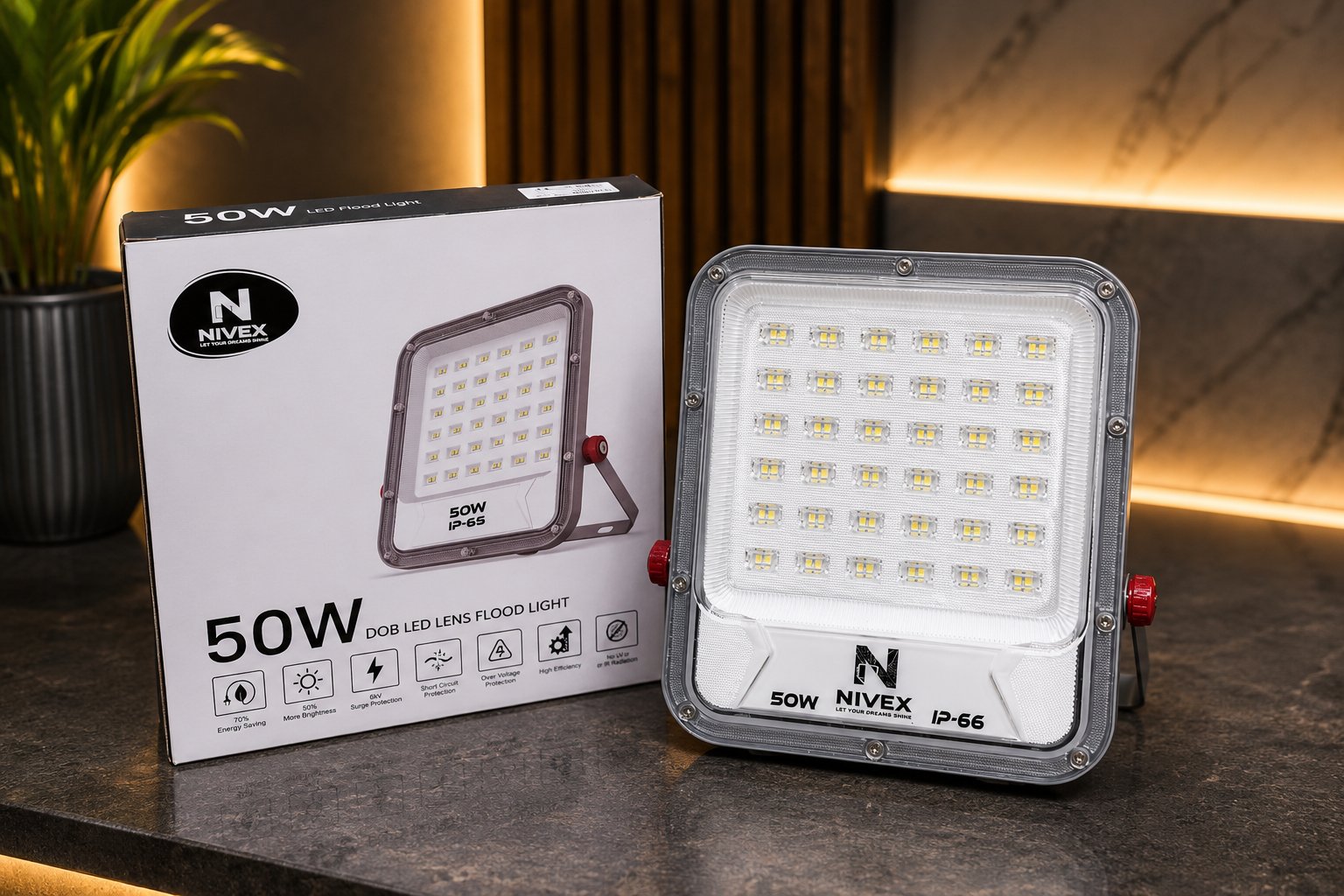 Nivex 50W LED Flood Light